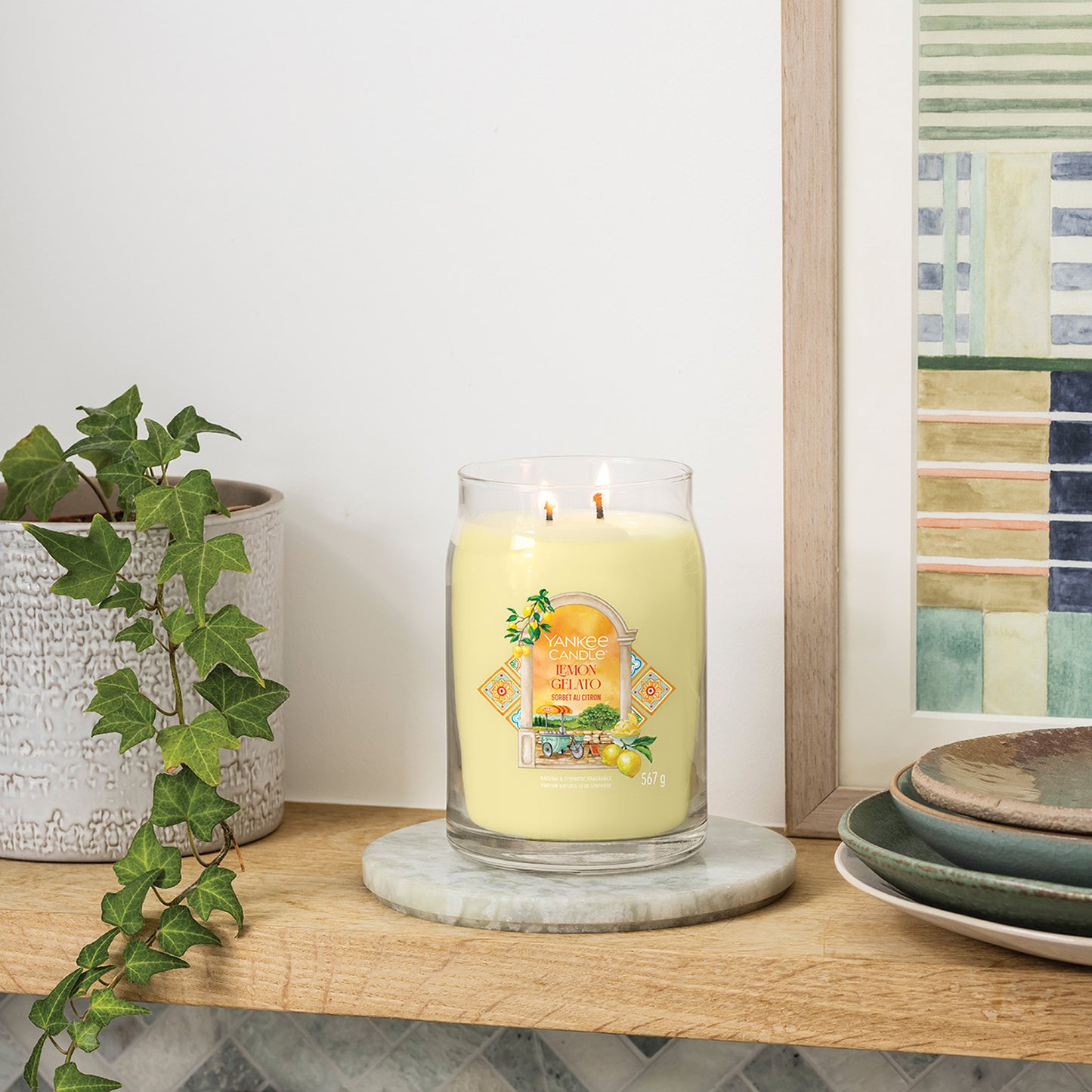 Yankee Candle Lemon Gelato Signature Large Jar Candle