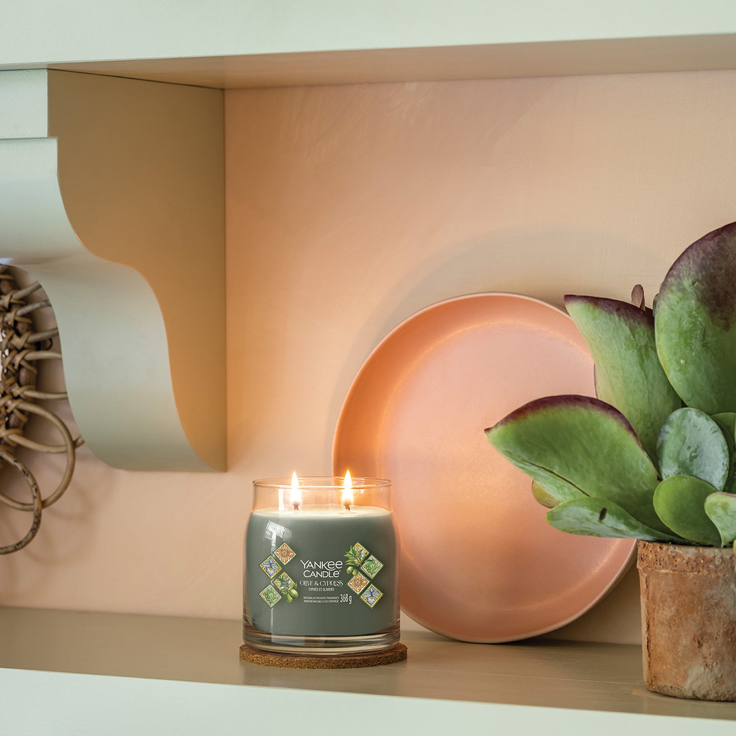 Yankee Candle Olive & Cypress Signature Medium Jar Candle