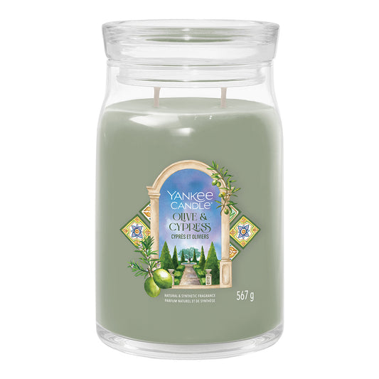 Yankee Candle Olive & Cypress Signature Large Jar Candle