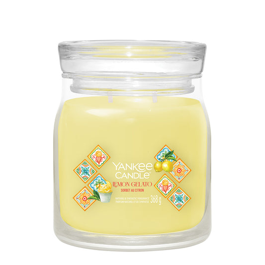 Yankee Candle Lemon Gelato Signature Medium Jar Candle