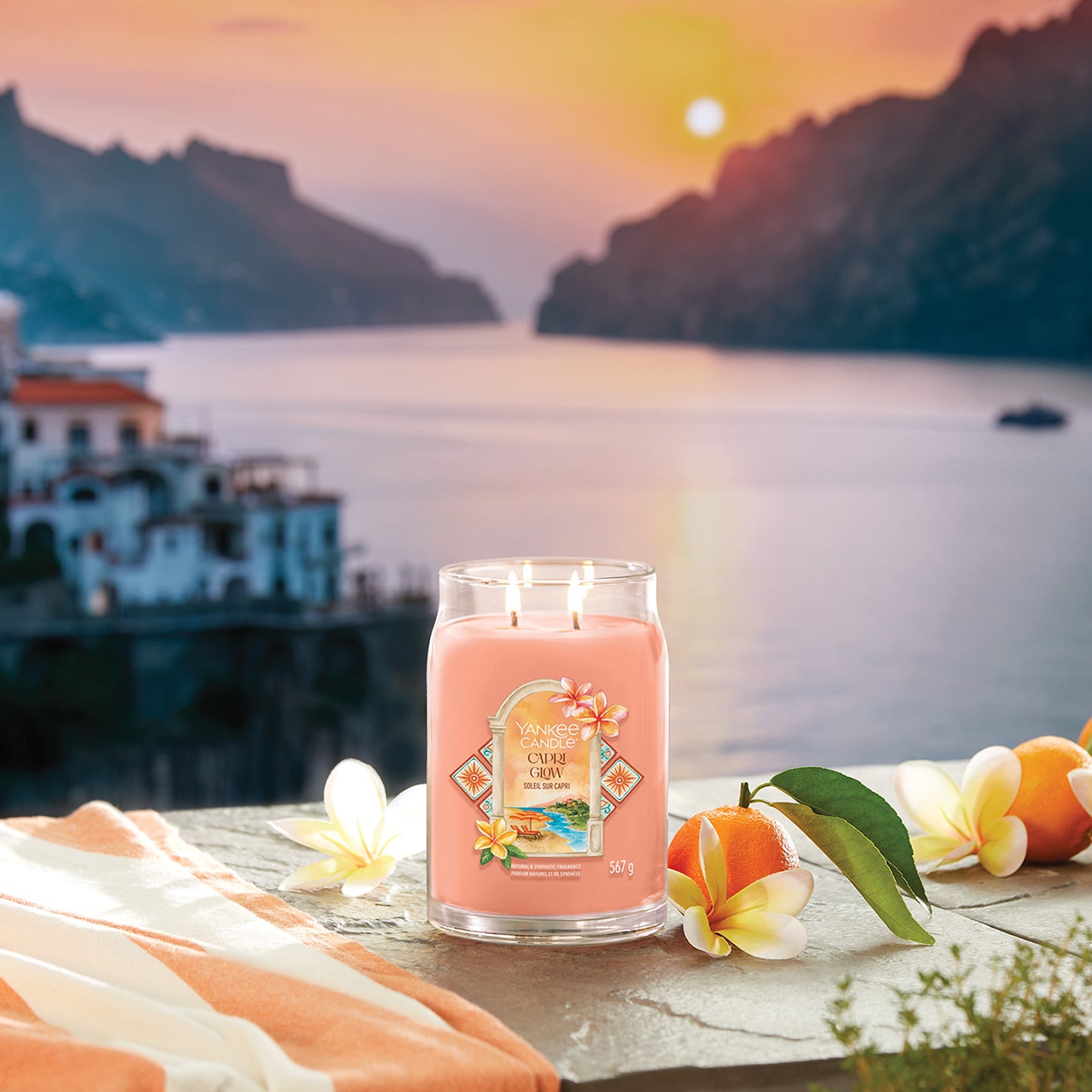 Yankee Candle Capri Glow Signature Large Jar Candle