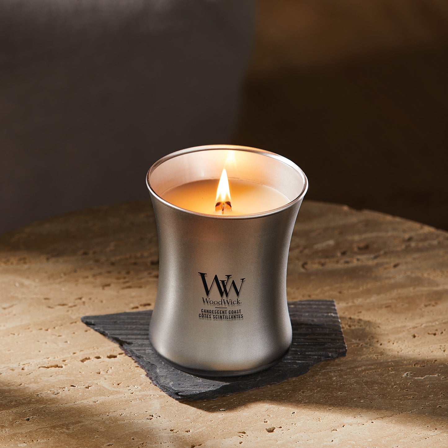 Woodwick Medium Hourglass Candescent Coast Candle