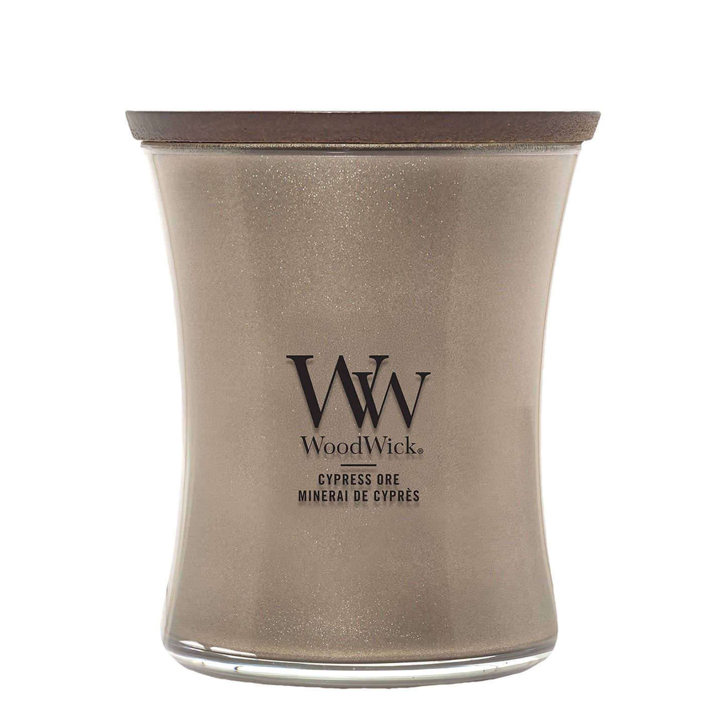 Woodwick Medium Hourglass Cypress Ore Candle