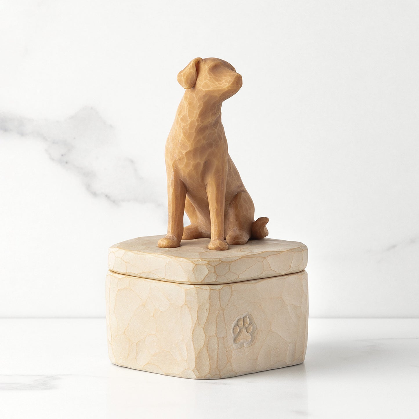 Willow Tree Love My Dog Golden Keepsake Box