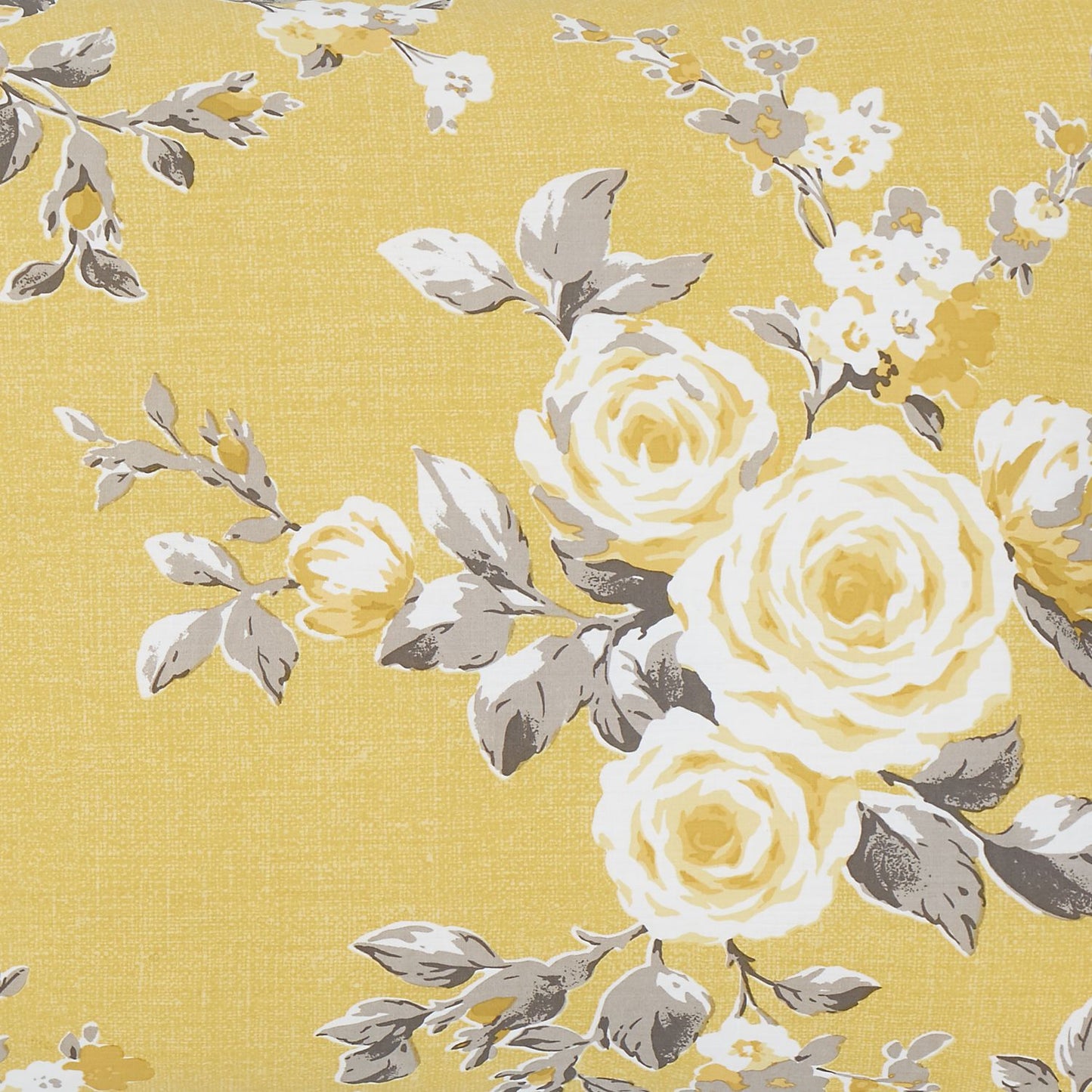 Catherine Lansfield Canterbury Ochre Floral Reversible Duvet Set