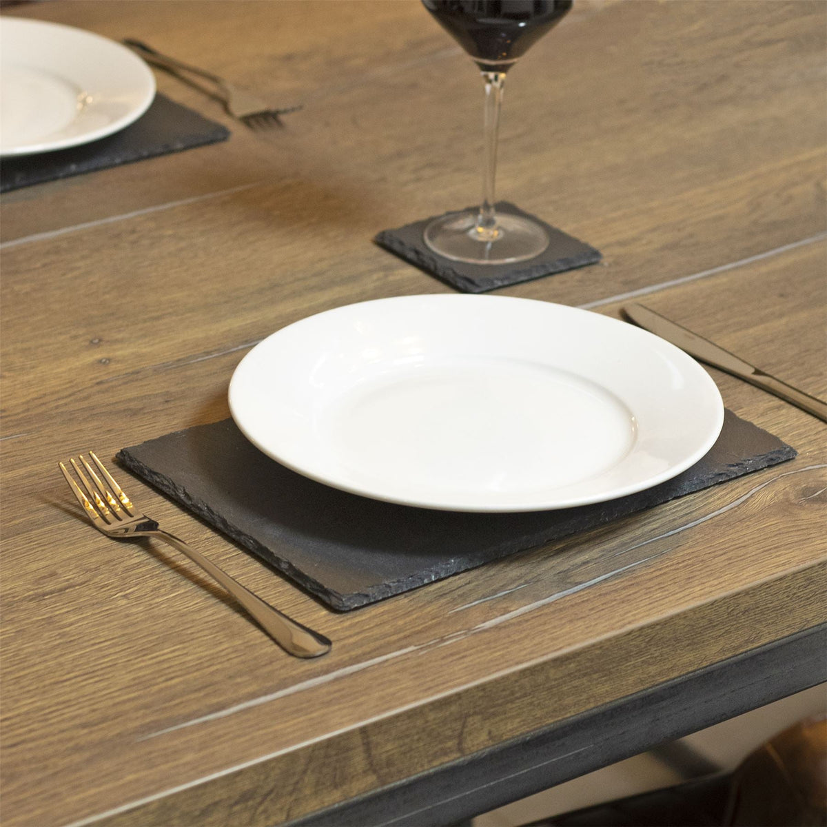 Natural Slate Placemats & Coasters - 12pc