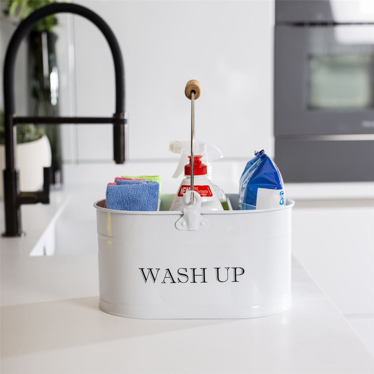 Wash Up Tidy Chalk White