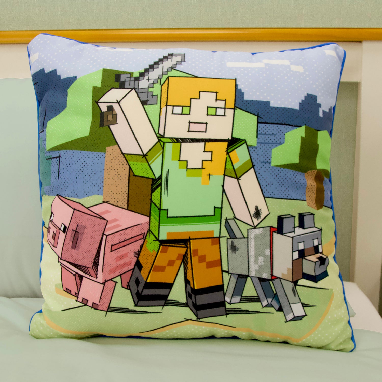 Minecraft throw outlet pillow