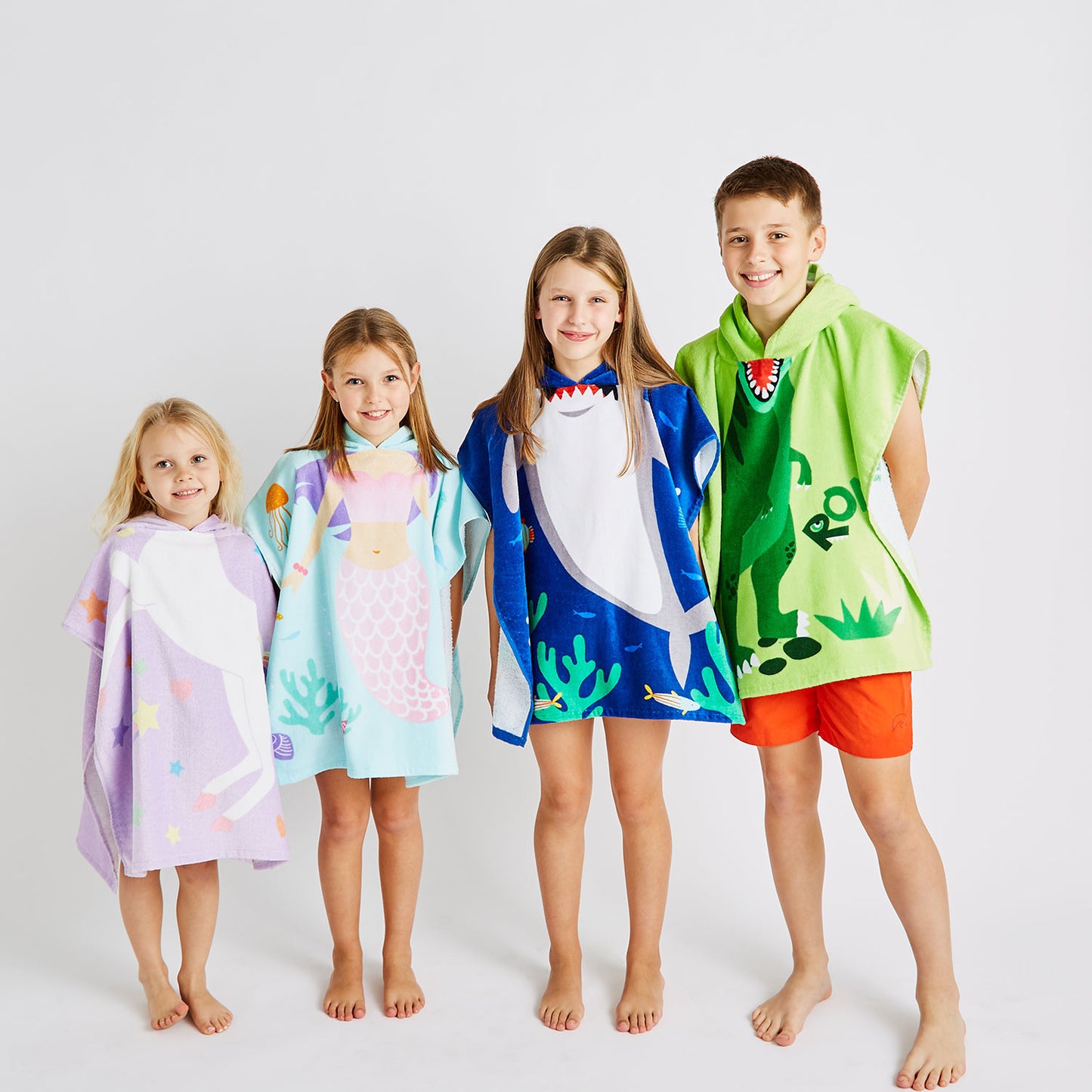 Catherine Lansfield Kids Unicorn Hooded Cotton Towel Poncho