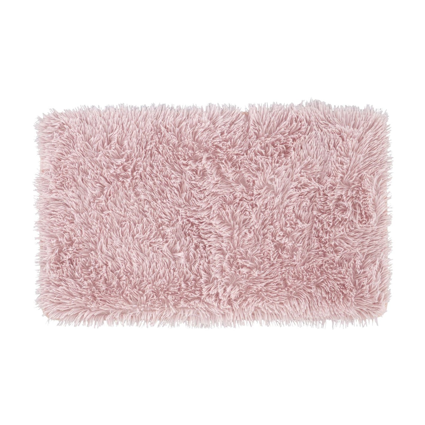 Catherine Lansfield Blush Pink Cuddly Deep Pile Faux Fur Bath Mat
