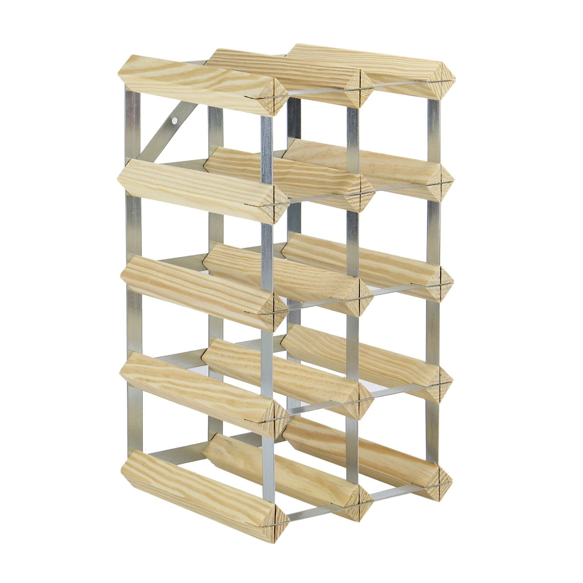 Wood & Metal Wine Rack