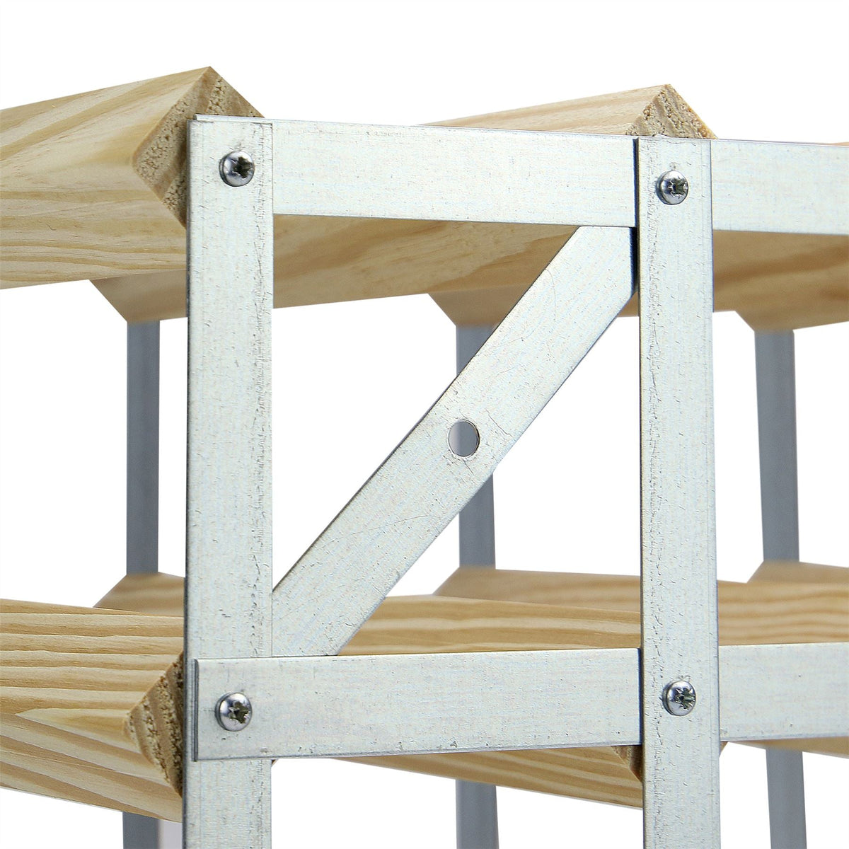 Wood & Metal Wine Rack