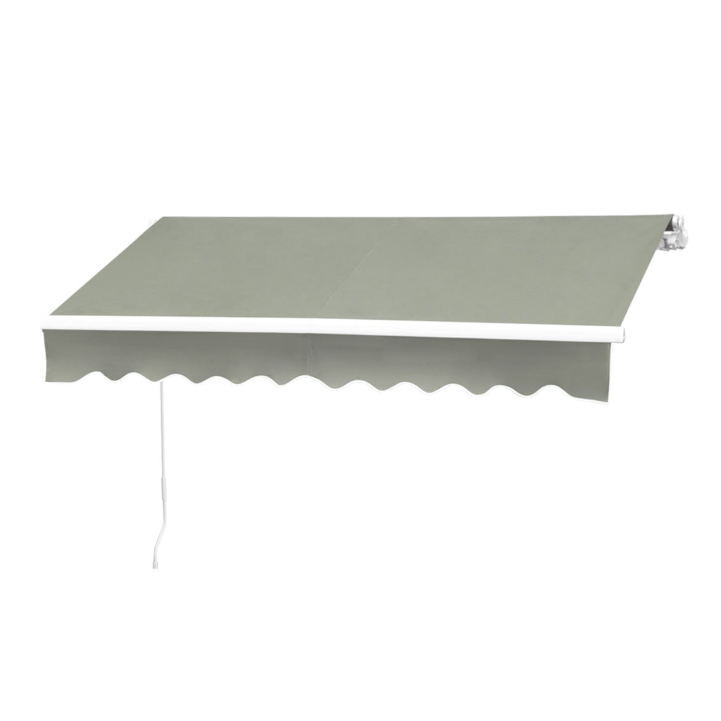 Retractable Grey Manual Patio Awning 2m x 1.5m
