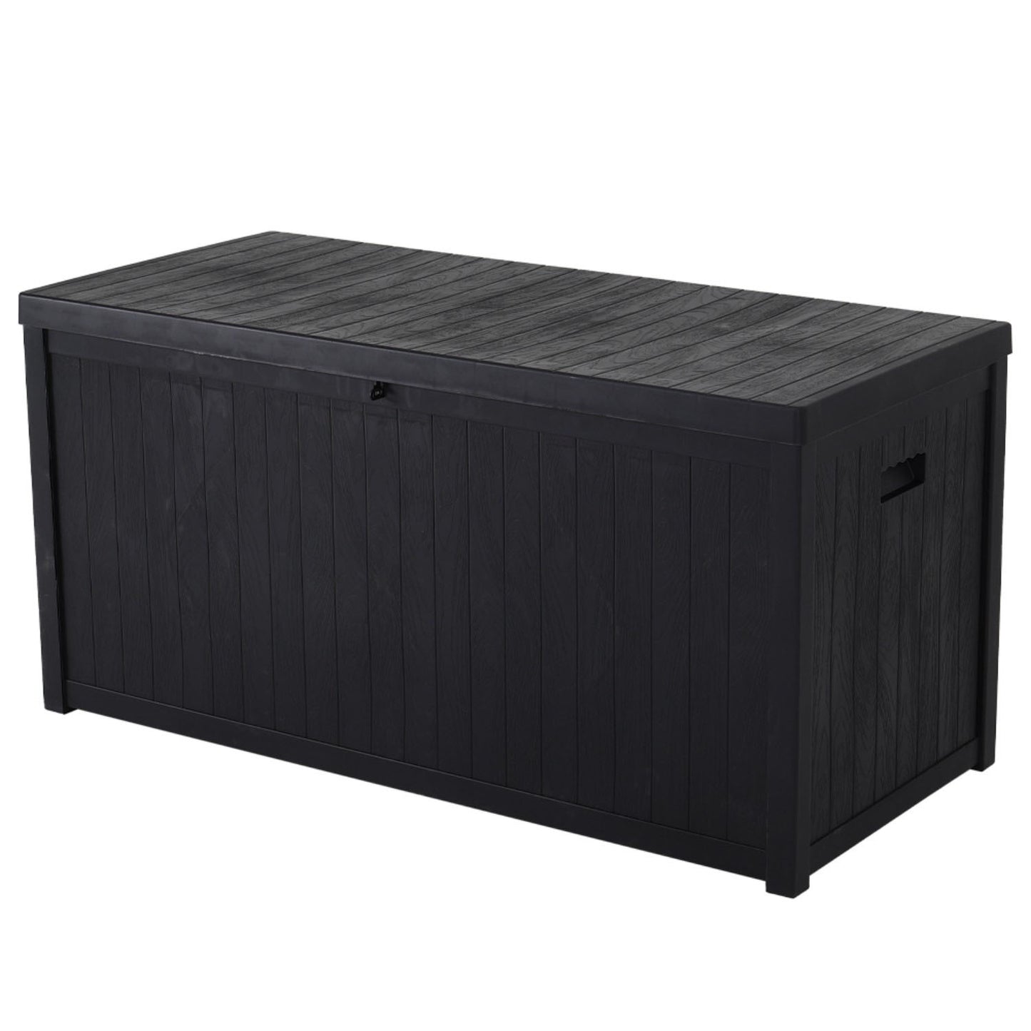 Black Outdoor 430L PP Garden Storage Box