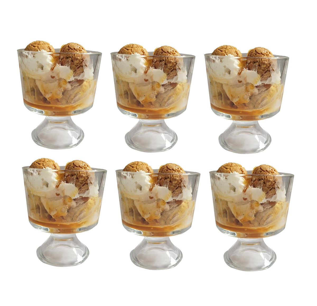 Mini Glass Serving Bowls - Set of 6