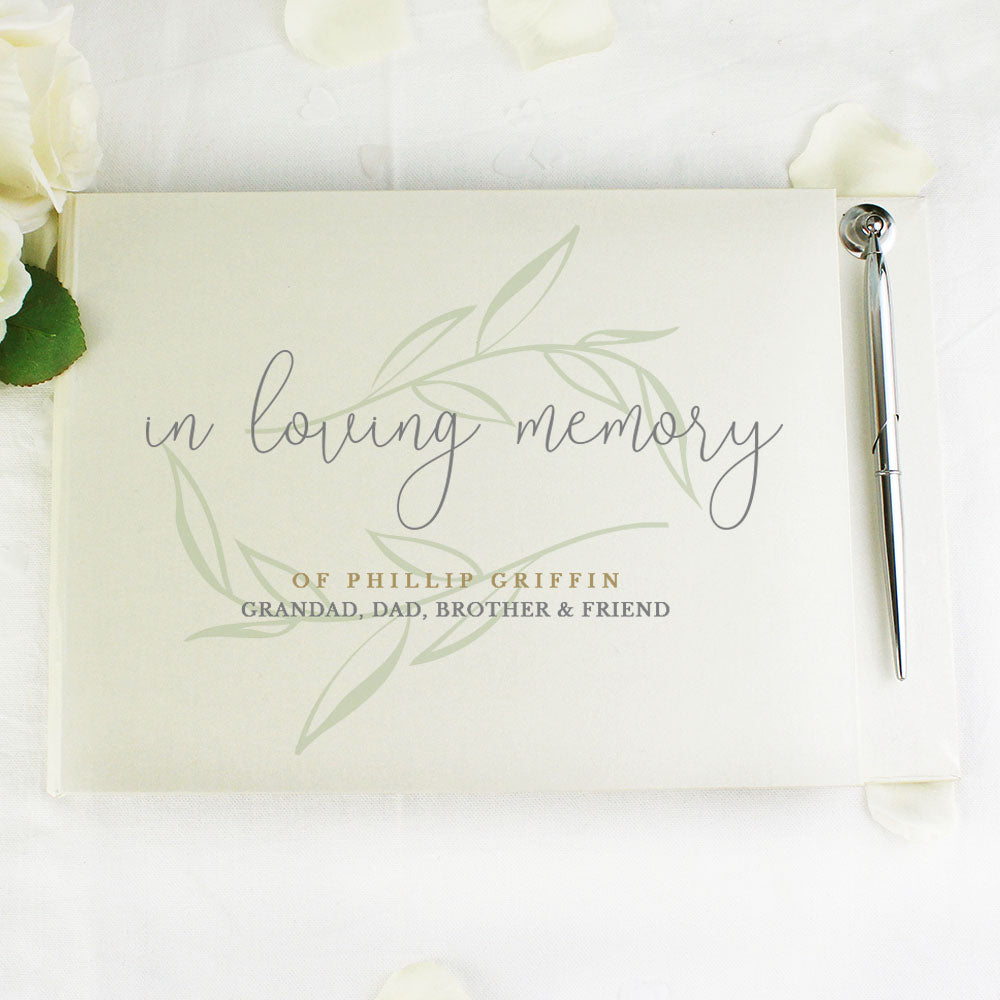 Personalised Condolence Guest Book