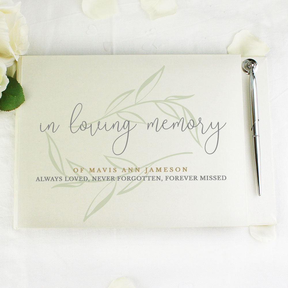 Personalised Condolence Guest Book