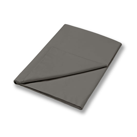 Bianca Charcoal Grey 400TC Cotton Sateen Flat Sheet