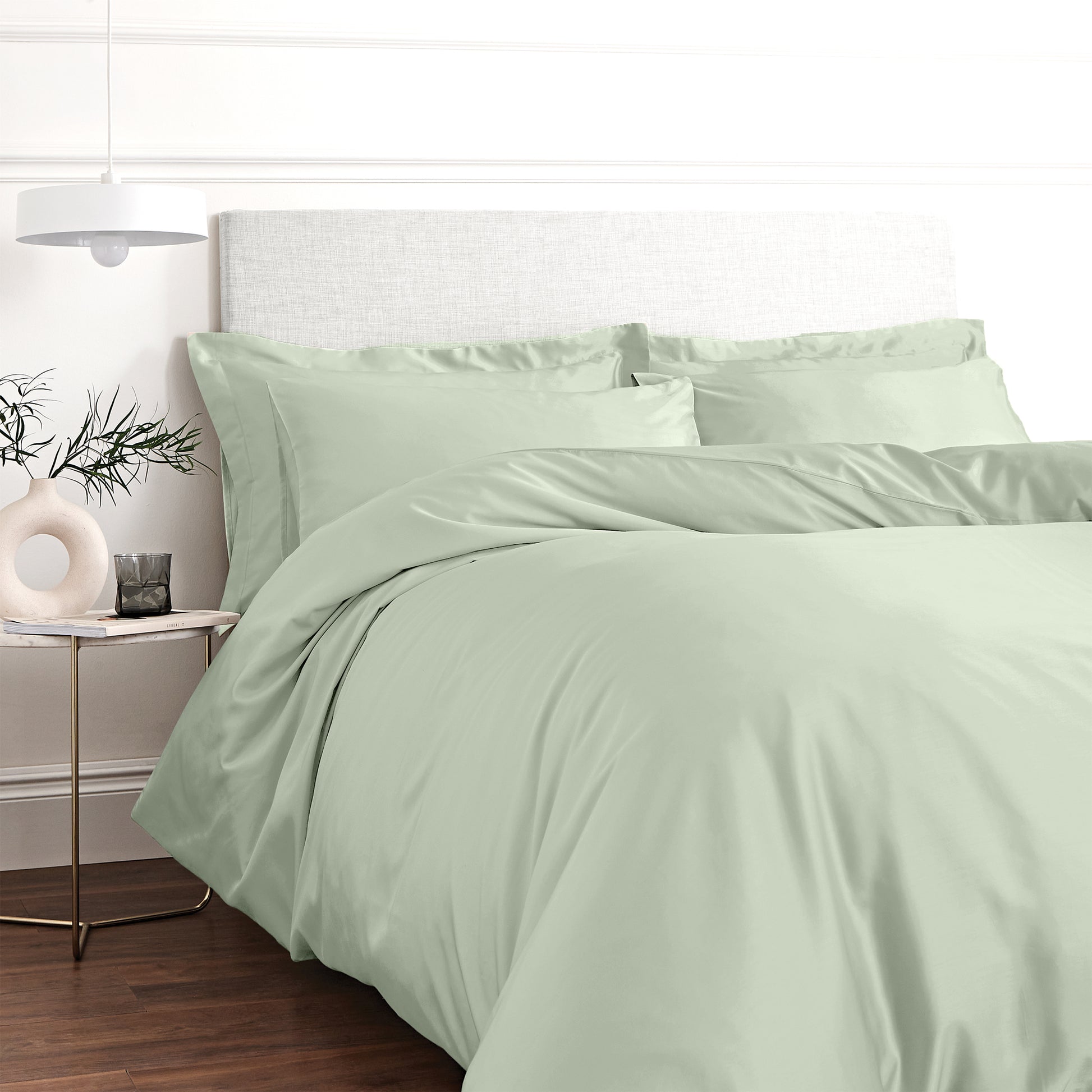 Bianca Green/White Floral 100% Cotton Reversible Comforter Set