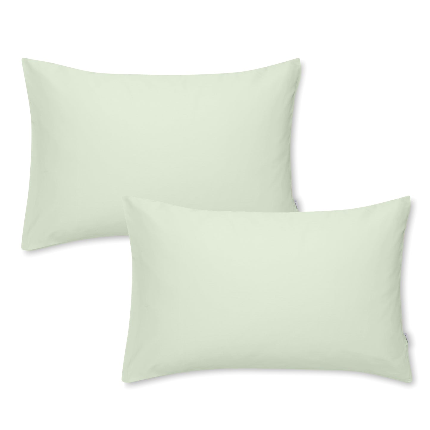 Bianca Green 400TC 100% Cotton Sateen Houswife Pillowcase Pair