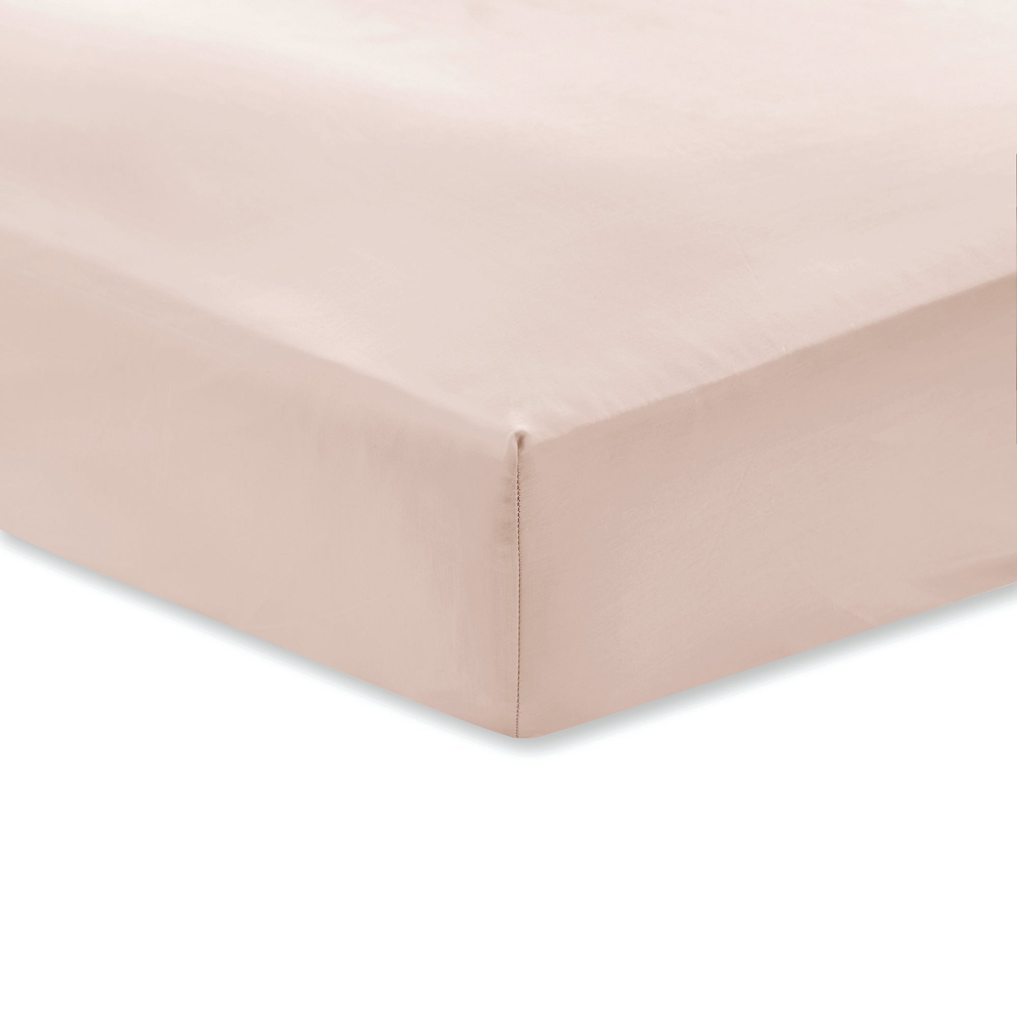 Bianca Rasatello 400TC Lenzuolo Con Angoli Matrimoniale – 100% Cotone, Extra Profondo 36 Cm, Ostrica, Morbido E Traspirante - 3