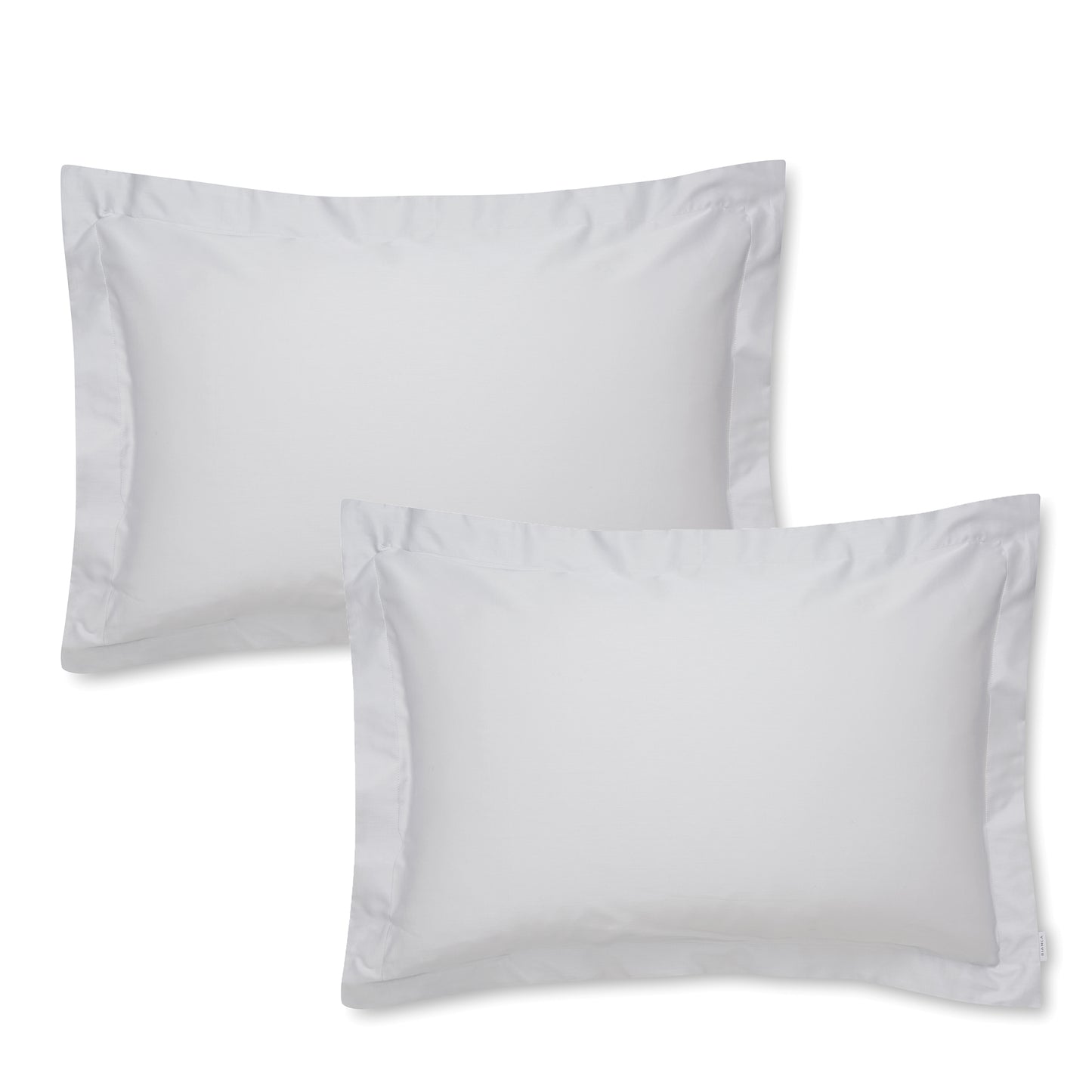 Bianca Grey 400TC 100% Cotton Sateen Oxford Pillowcase Pair
