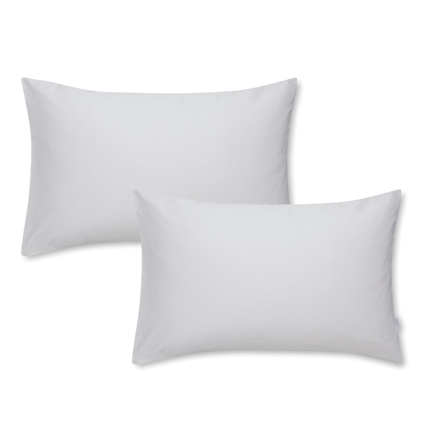 Bianca Grey 400TC 100% Cotton Sateen Houswife Pillowcase Pair