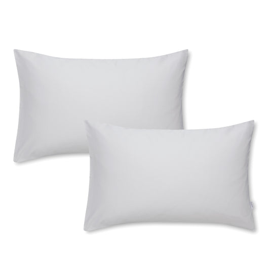 Bianca Grey 400TC Cotton Sateen Houswife Pillowcase Pair