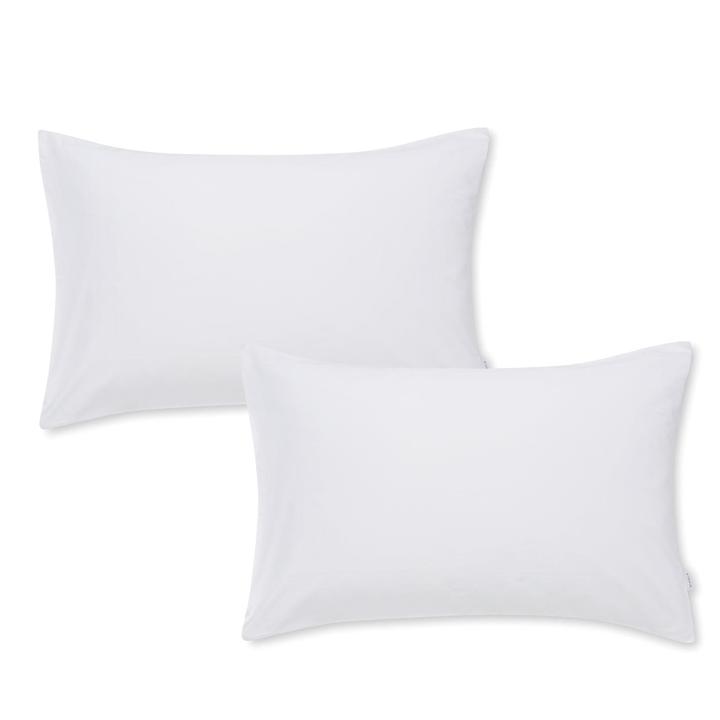 Bianca White 400TC 100% Cotton Sateen Housewife Pillowcase Pair