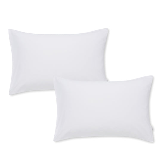 Bianca White 400TC Cotton Sateen Houswife Pillowcase Pair