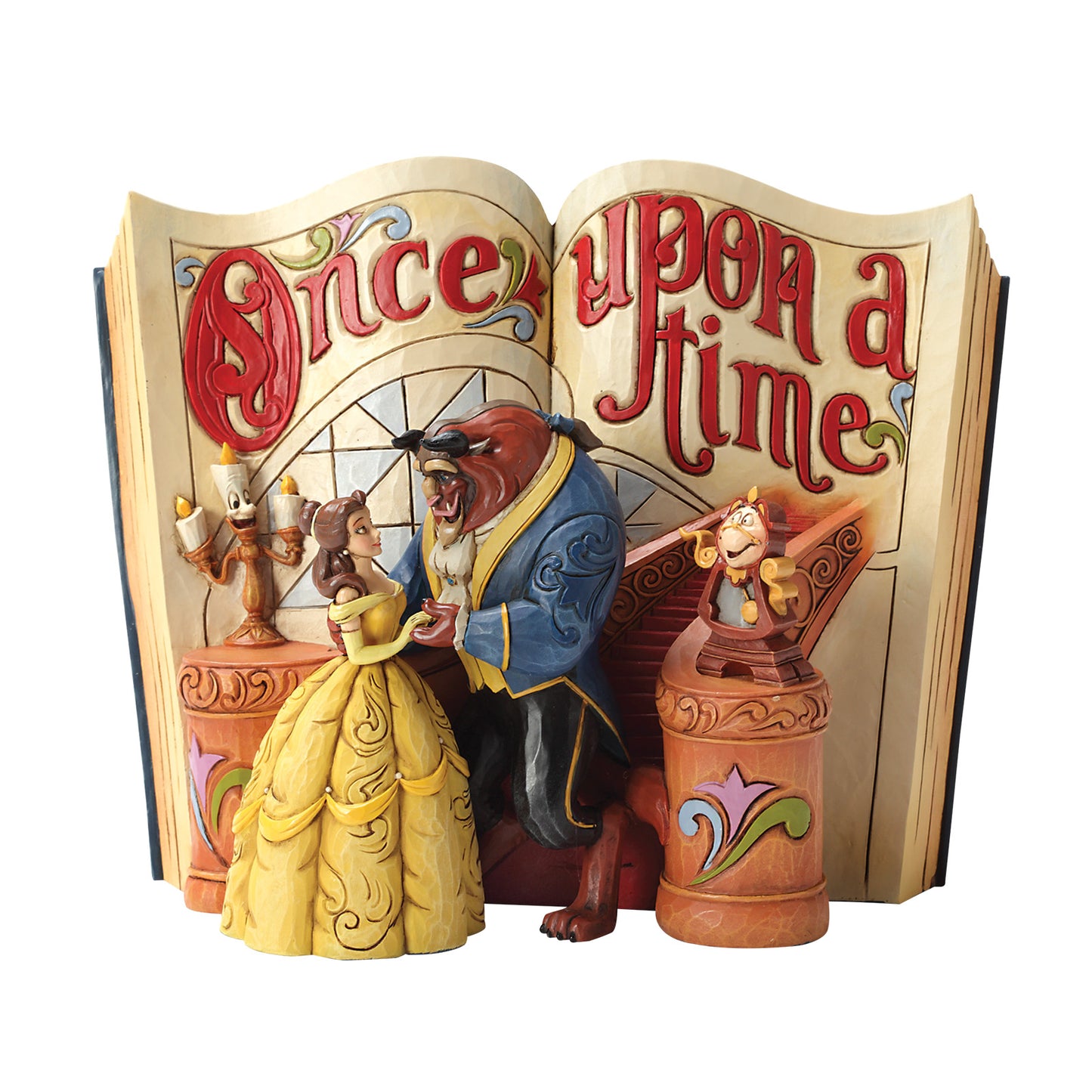 Disney Traditions Love Endures Storybook Beauty and The Beast Figurine