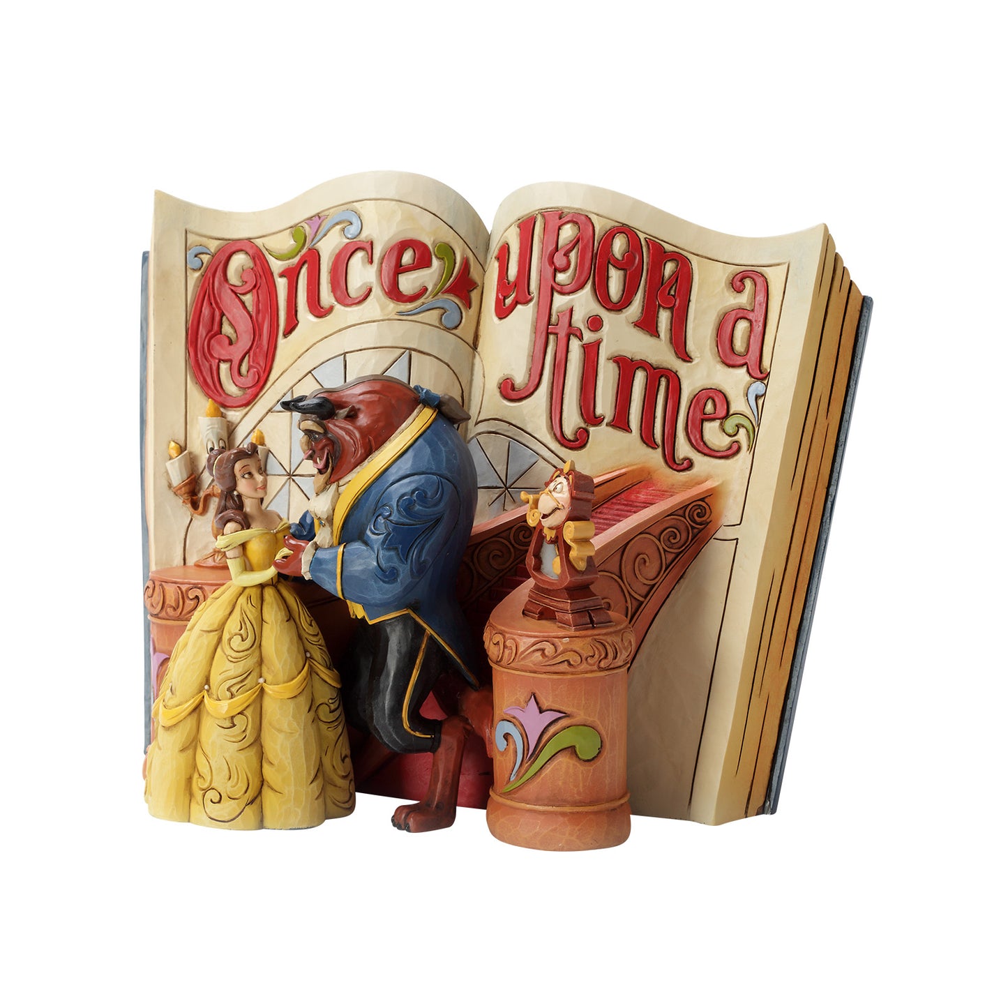 Disney Traditions Love Endures Storybook Beauty and The Beast Figurine