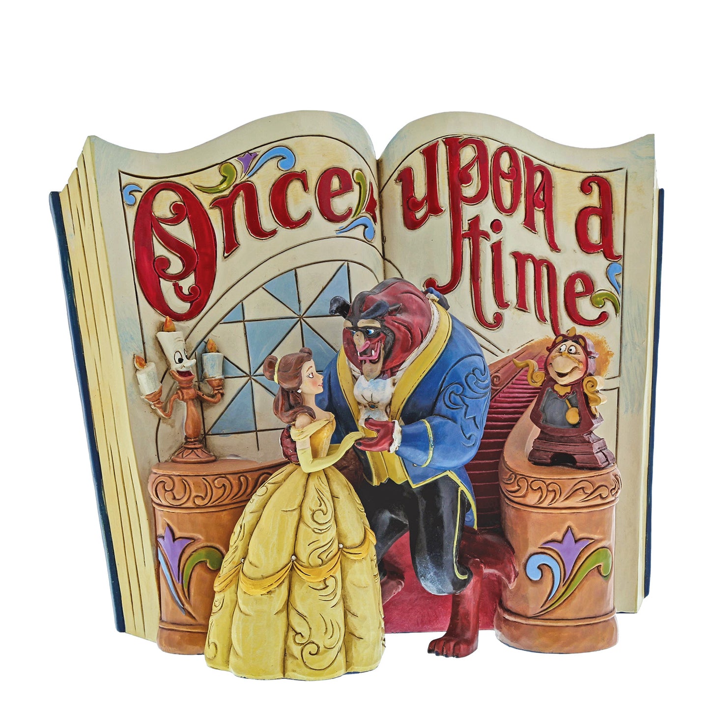 Disney Traditions Love Endures Storybook Beauty and The Beast Figurine