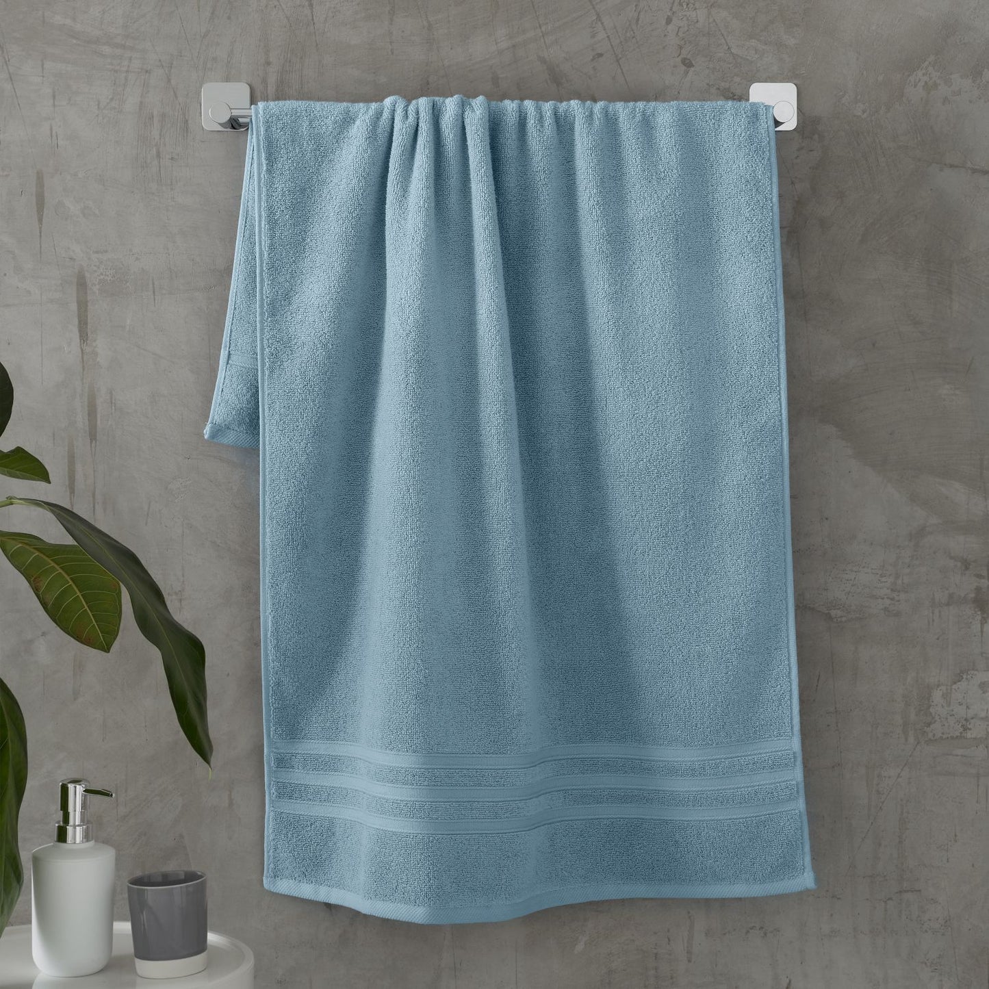 Catherine Lansfield Zero Twist Blue Cotton Towels