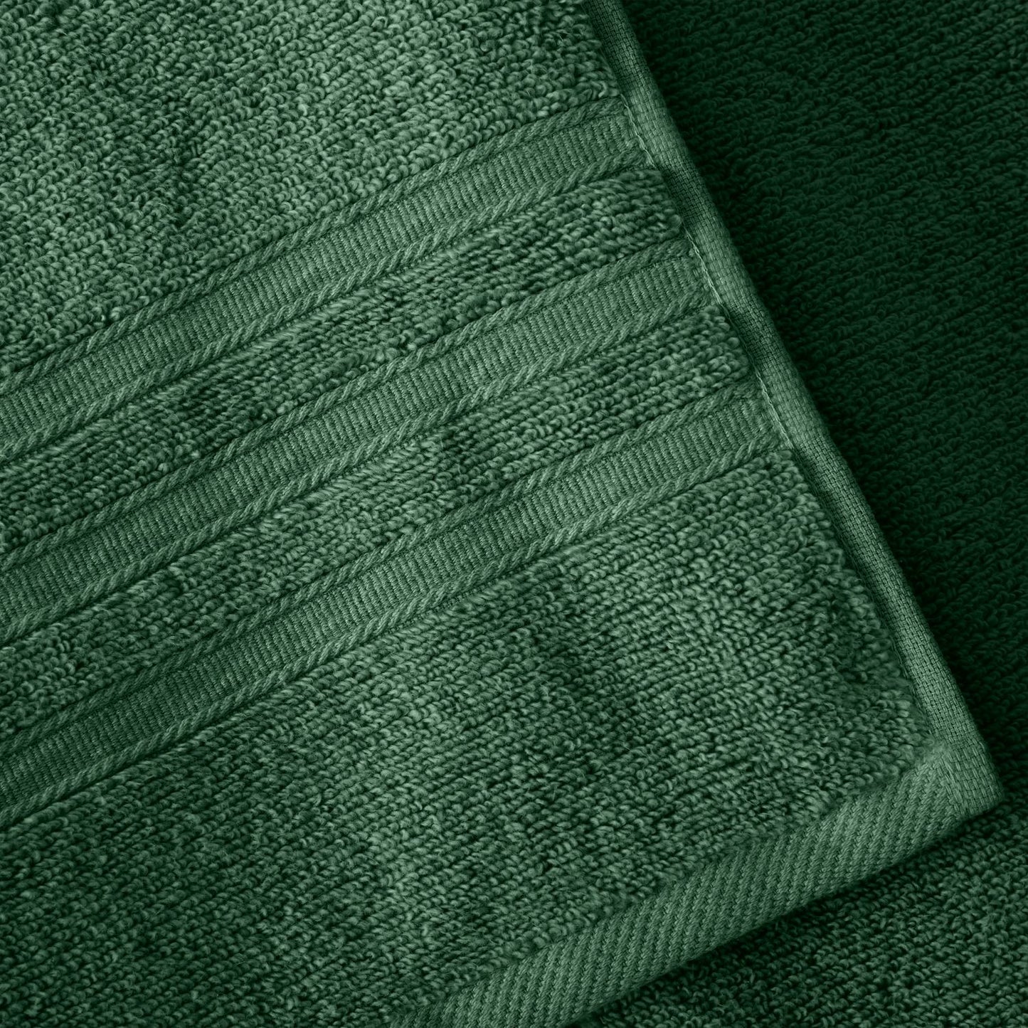 Catherine Lansfield Zero Twist Forest Green Cotton Towels