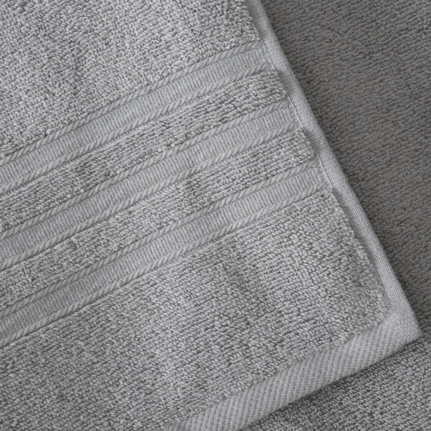 Catherine Lansfield Zero Twist Silver Grey Cotton 6 Piece Towel Bale Set
