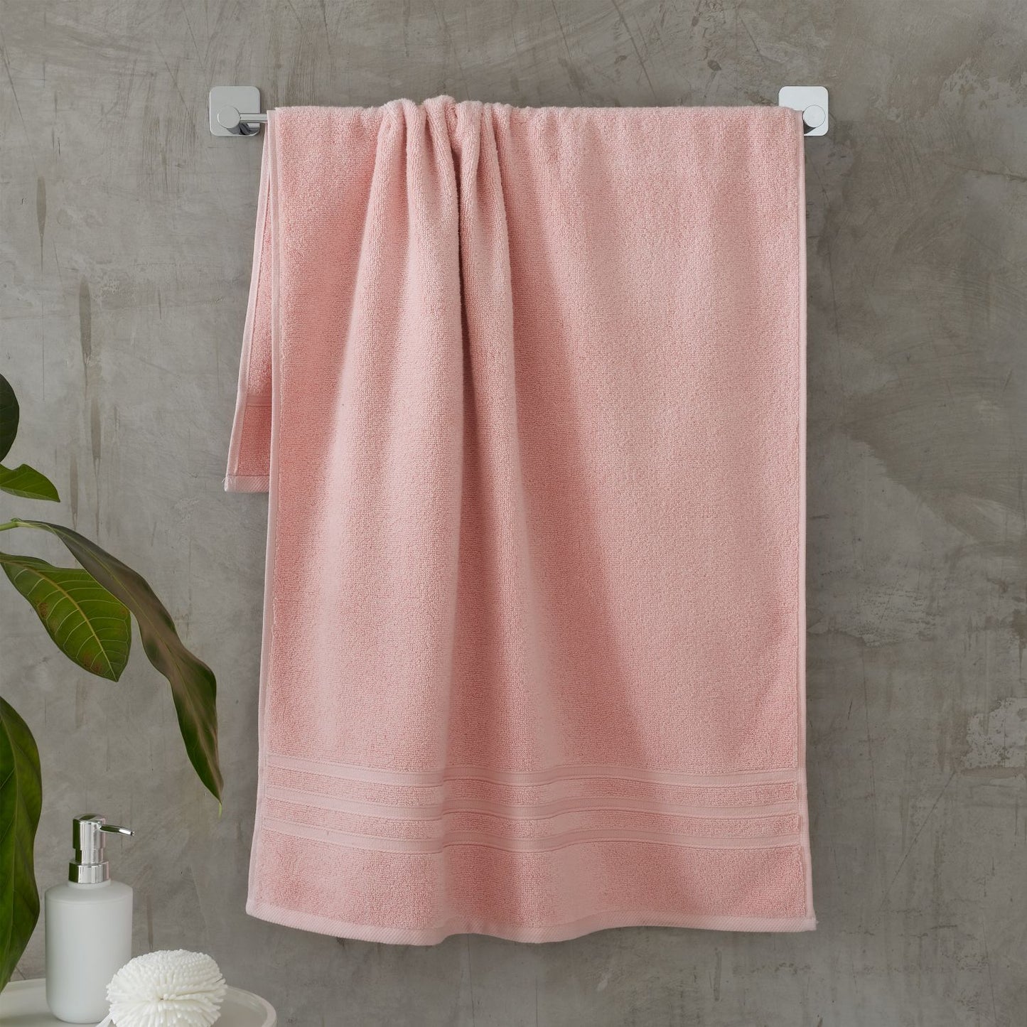 Catherine Lansfield Zero Twist Pink Cotton Towels