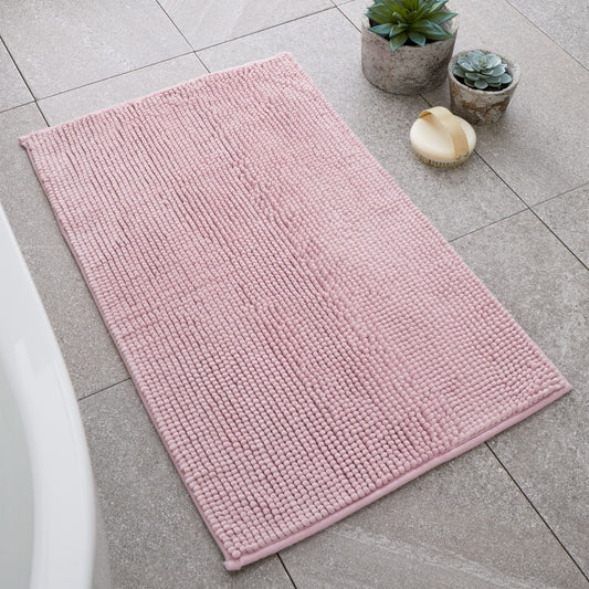 Catherine Lansfield Bobble Pink Bath Mat