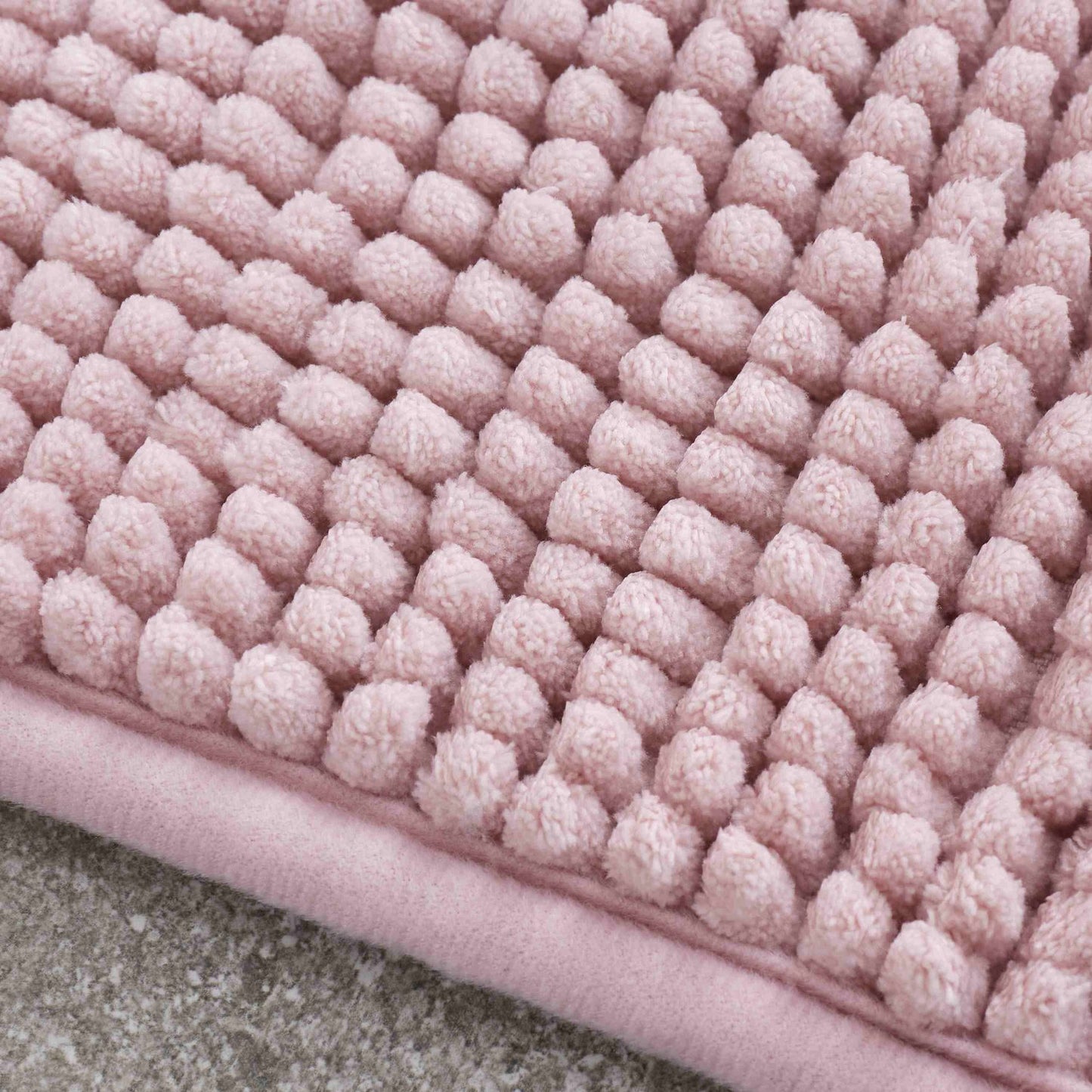 Catherine Lansfield Bobble Pink Bath Mat