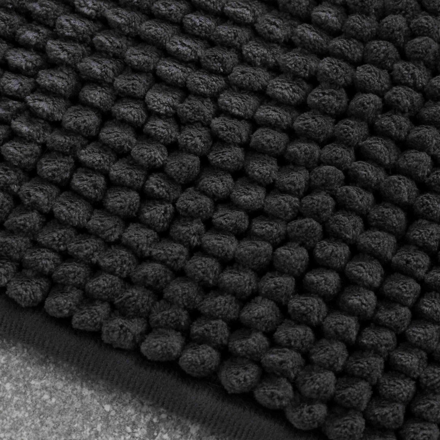Catherine Lansfield Bobble Charcoal Grey Bath Mat