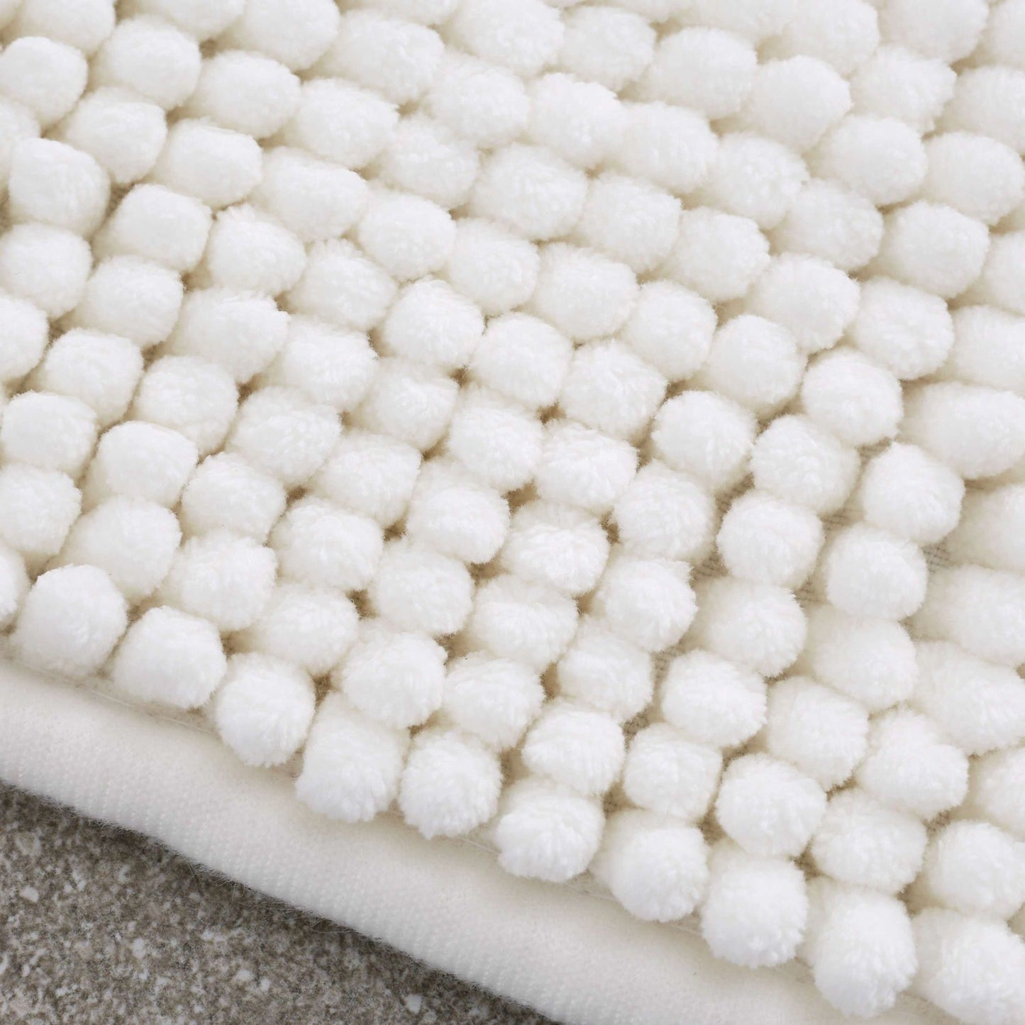 Catherine Lansfield Bobble Cream Bath Mat