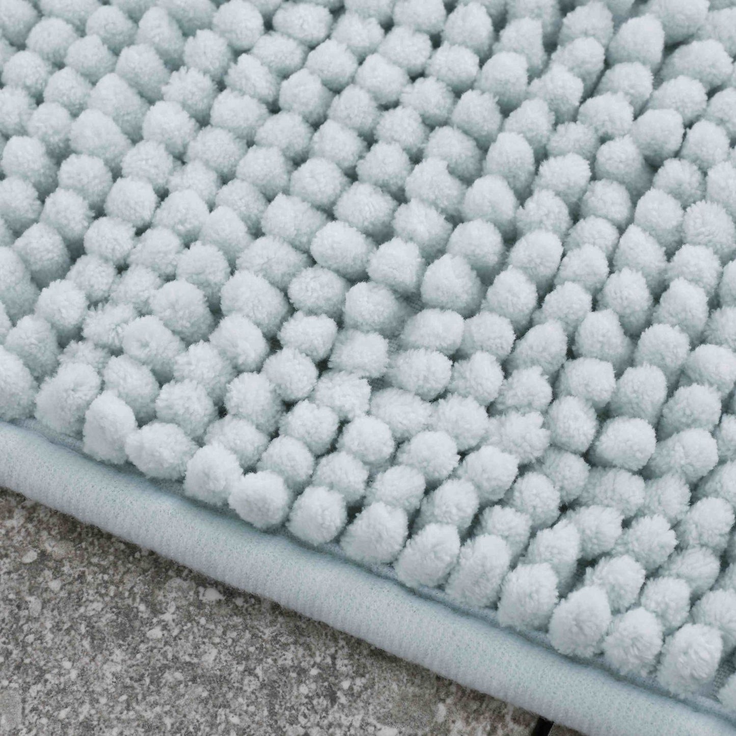 Catherine Lansfield Bobble Duck Egg Blue Bath Mat