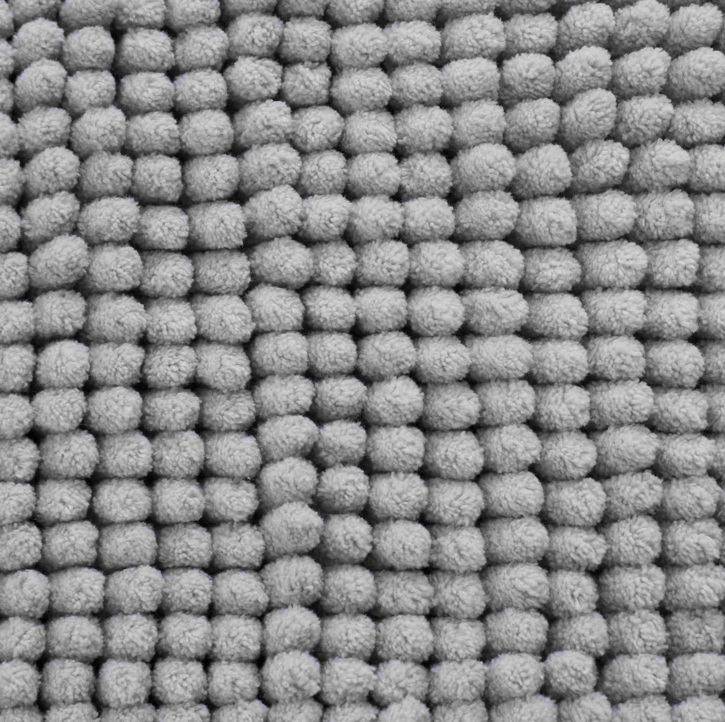 Catherine Lansfield Bobble Silver Grey Bath Mat