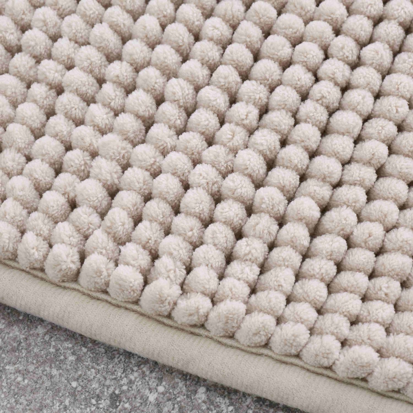 Catherine Lansfield Bobble Natural Bath Mat
