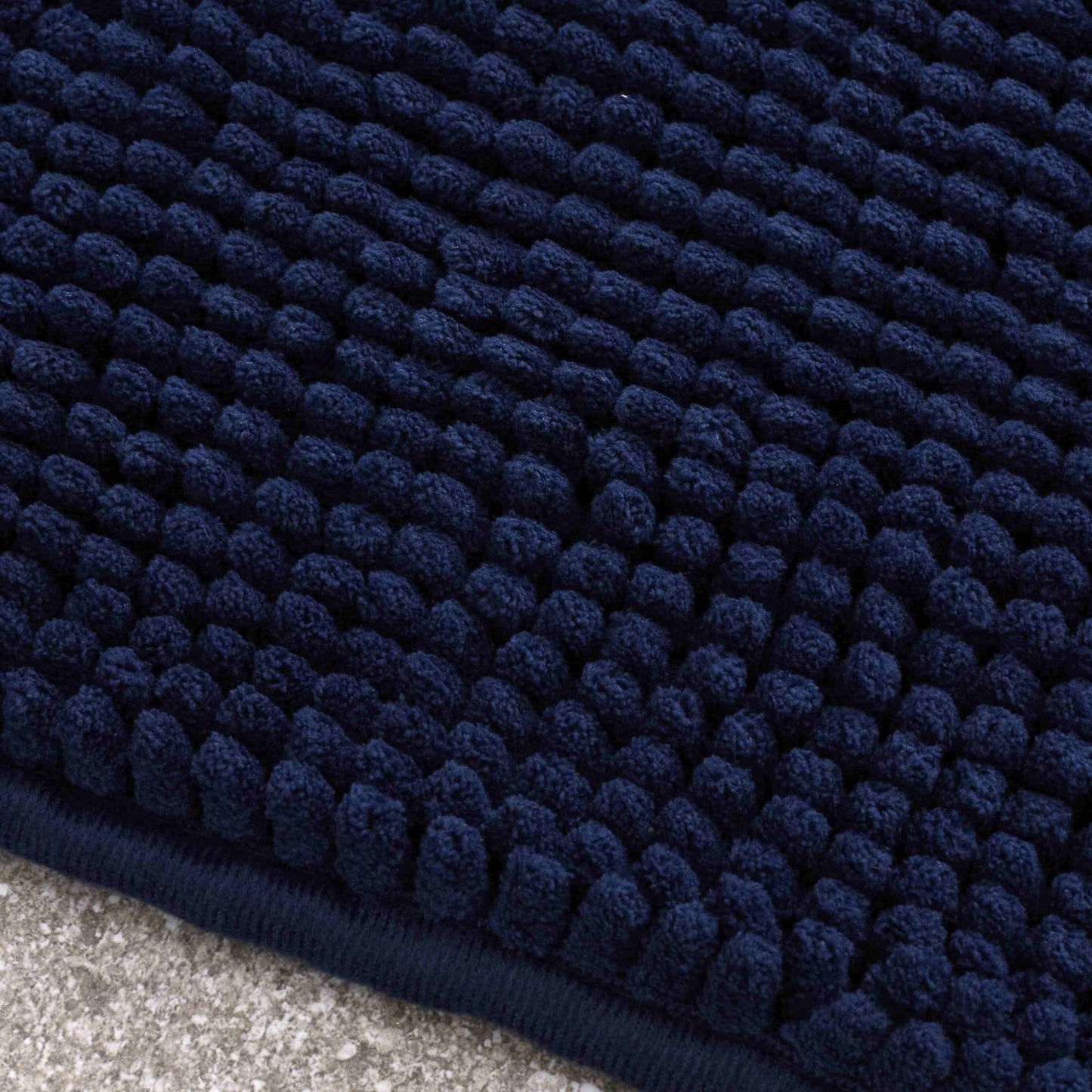 Catherine Lansfield Bobble Navy Blue Bath Mat