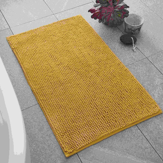 Catherine Lansfield Bobble Ochre Bath Mat