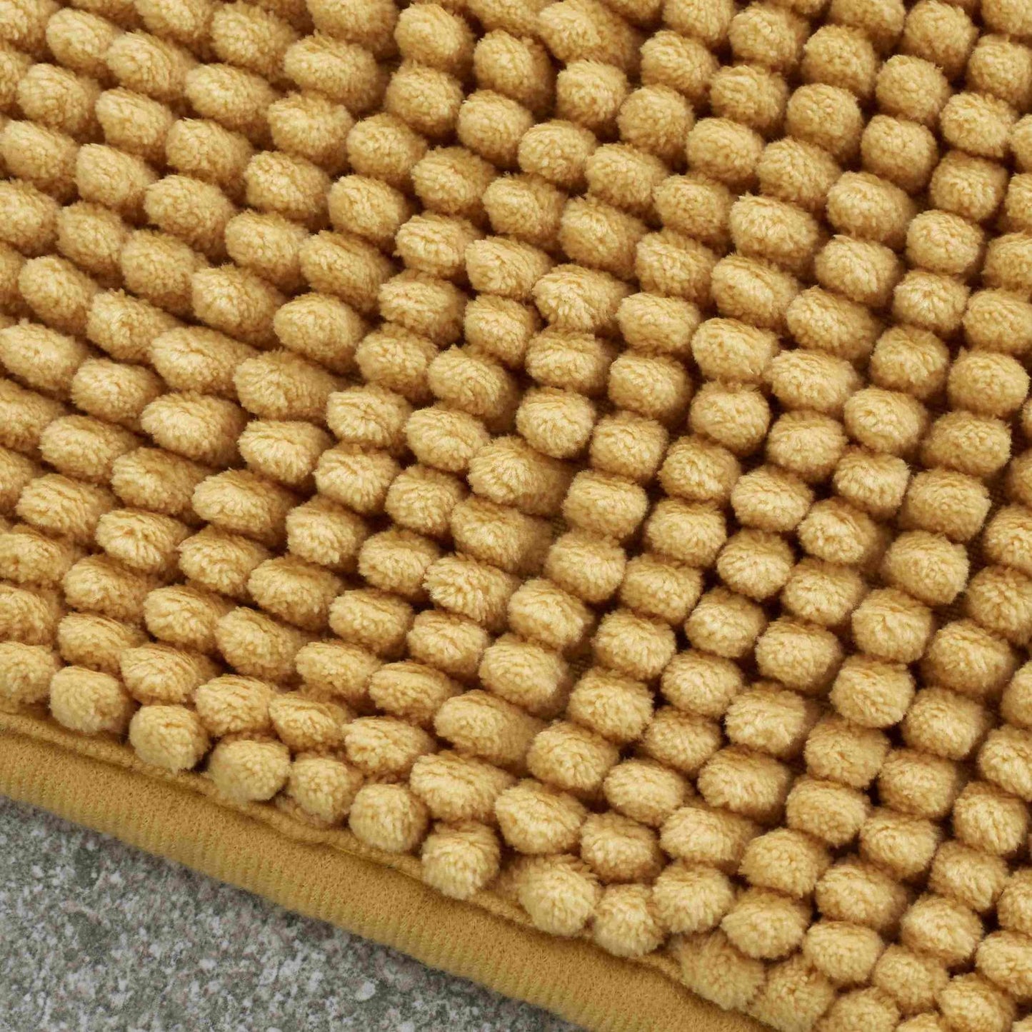 Catherine Lansfield Bobble Ochre Bath Mat