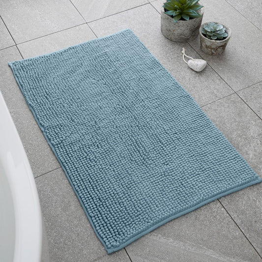 Catherine Lansfield Bobble Blue Bath Mat