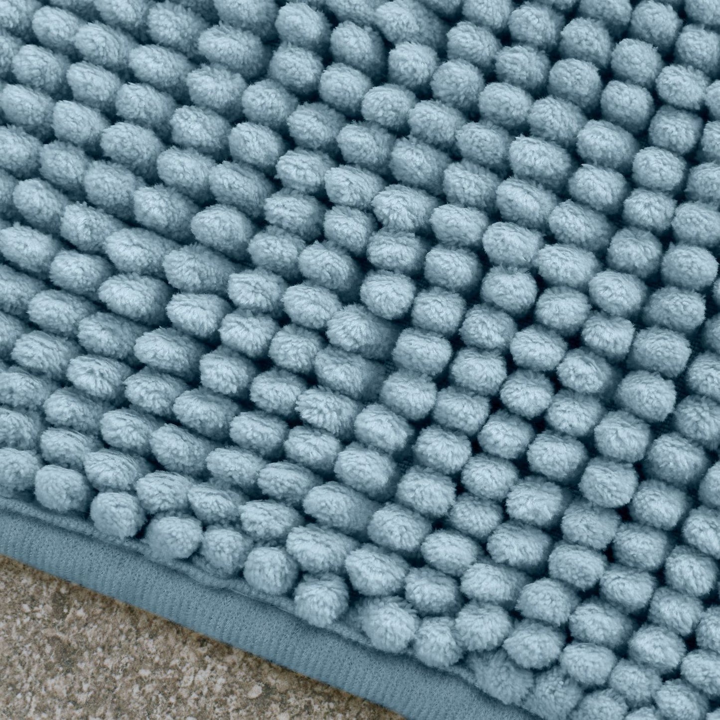 Catherine Lansfield Bobble Blue Bath Mat