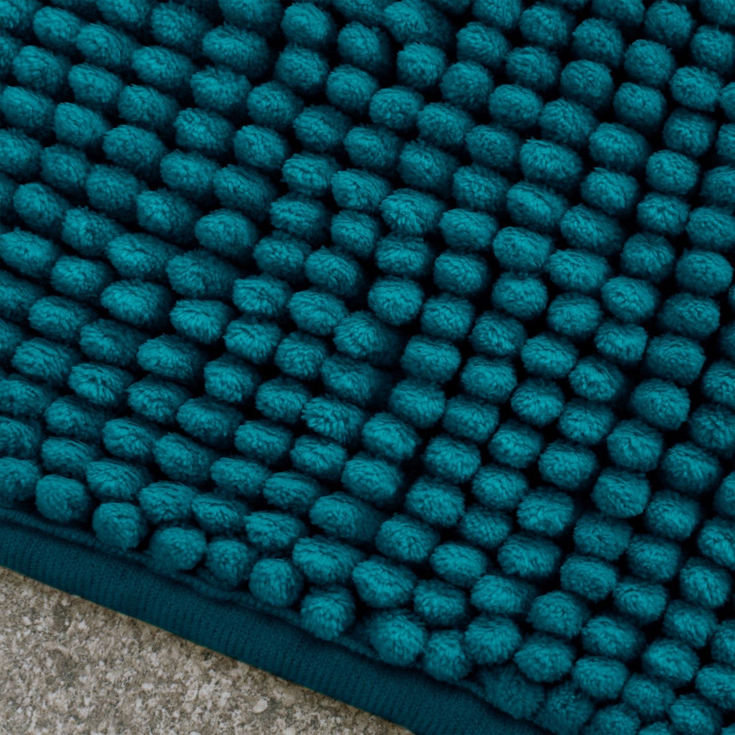 Catherine Lansfield Bobble Teal Bath Mat